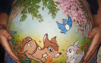 Baby Bump Painting by All Made Up
