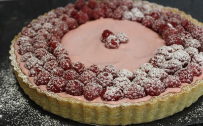 Raspberry & Almond Tart