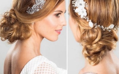 Natural makeup, hair undos
