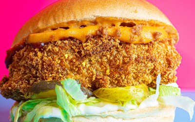 Seitan crispy fried Chikk'n Burg 