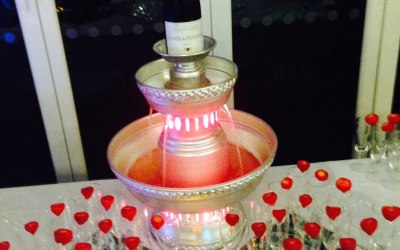 Champagne and Stawberries fountain which offers a touch of elegance to your event