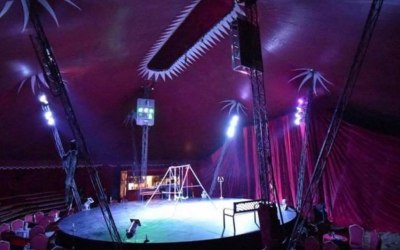 the tent inside 