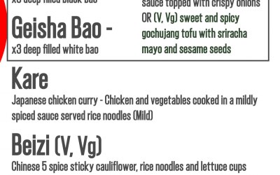 menu example