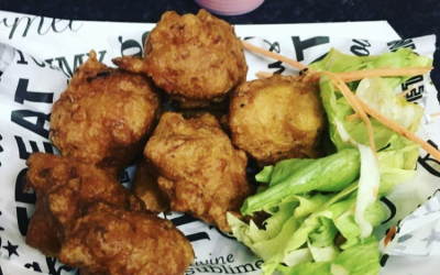 Spicy Saltfish fritters 