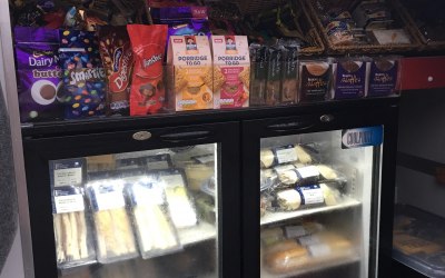 Range of snacks & sandwiches 