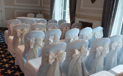 Ivory Taffeta Sash 