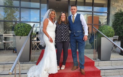 Couple with their Celebrant
