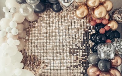 Sequin Wall & Balloons