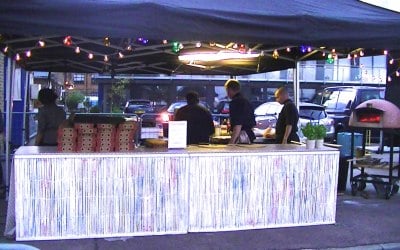 Mobile pizza caterer