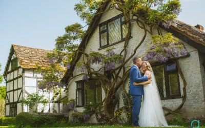 Post ceremony couple shoot