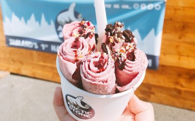 Rolled ice cream