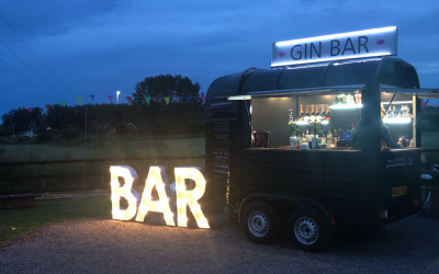 Horse trailer mobile bar
