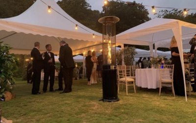 Flame gas patio