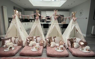 Girls sleepover party