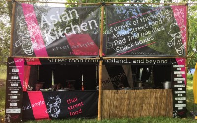 Festival gazebo setup