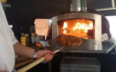 Wood fired pizza