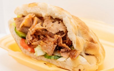 Doner kebab in Turkish bread