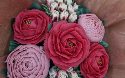 Roses, peonies and tulips