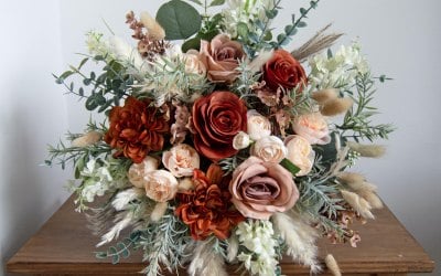 burnt-orange-peach-cream-artificial-silk-dried-bridal-boquuet-wedding.jpg