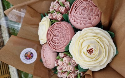 Peonies, roses and tulips