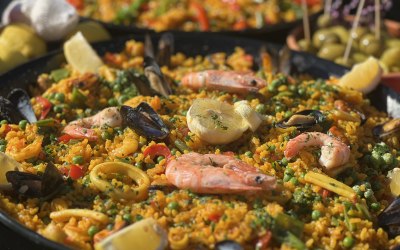 Sea food paella