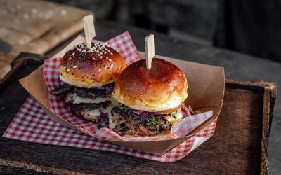 Our smoked meat sliders...