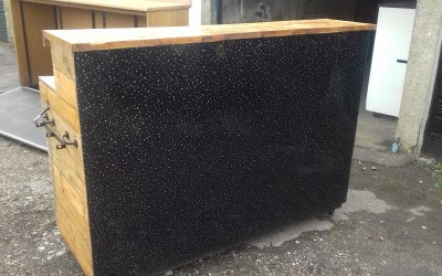 Black Sparkly Fronted Bar.