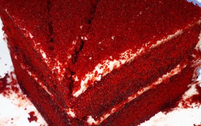 Red velvet with cream cheese frosting 