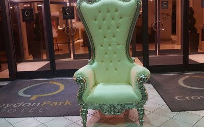 Silver Throne Chair