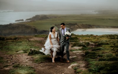 Elopement wedding at the Slea Head Dingle Peninsula co. Kerry Ireland 