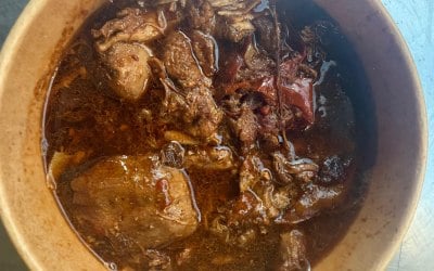 Brown Stew Chicken Tender chicken pieces simmered in a rich, flavorful brown gravy with carrots, potatoes, and onions. A true taste of home.##  #foodie #jamaicanfood #foodporn #foodlover #pov