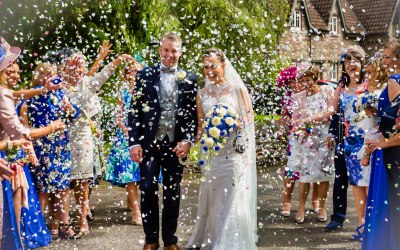 wedding day couple