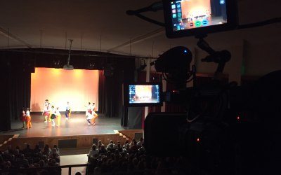 Filming a dance performance 