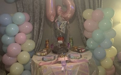Birthday set up