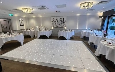 WHITE LED STARLIT DANCE FLOOR