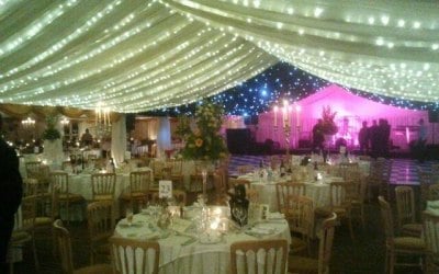 Evening marquee