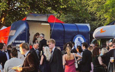 The horse box at a festival
