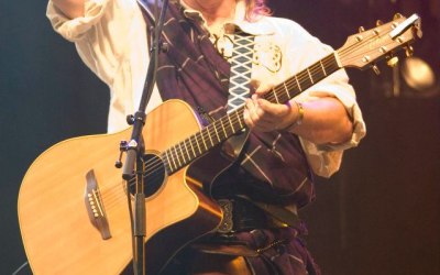 On stage at a festival in the Netherlands