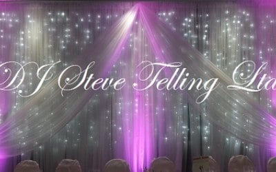Star Lit Backdrop for wedding Top Table