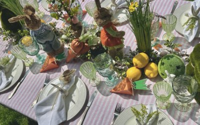 Easter Themed Party Picnic Tablescape