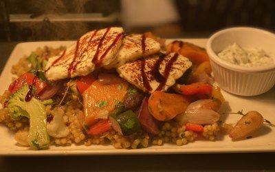 Roasted Vegetables with Halloumi 