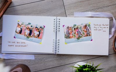 Guestbook standard with every booth
