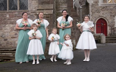 Elegant bridal party