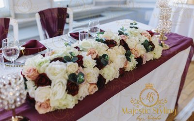 Sweetheart Table Floral Arrangement