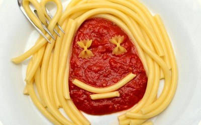 Happy pasta face!