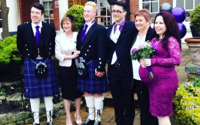 Stunning Cadbury purple wedding