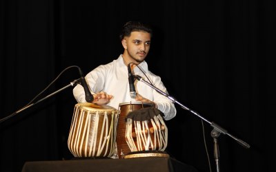 Musician during Afghan Cultural Event