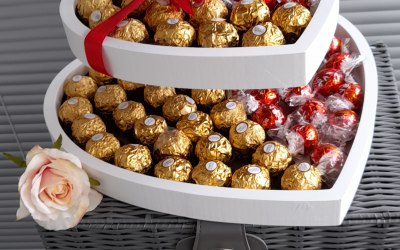 Ferrero/Lindt 3 tier Heart