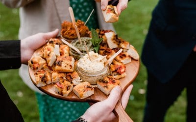 Canapé reception- photo by @scottkendellphotography