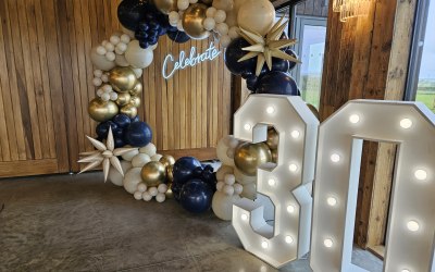 Halo Hoop & LED number hire 